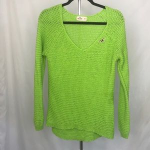 Lime green knit sweater